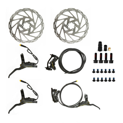 TEKTRO 4 Pistons Hydraulic Brake Set with 203MM Disc Brake Rotor