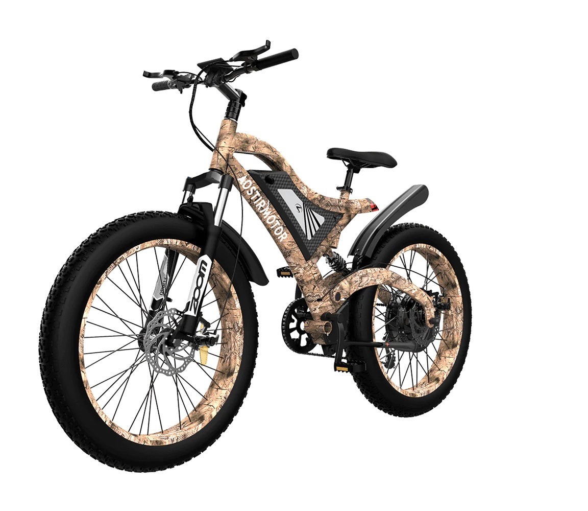 AOSTIRMOTOR S18-1500W Snakeskin Grain Mountain Bike