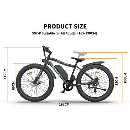 AOSTIRMOTOR SO7-P Commuting and Hunting Electric Bike