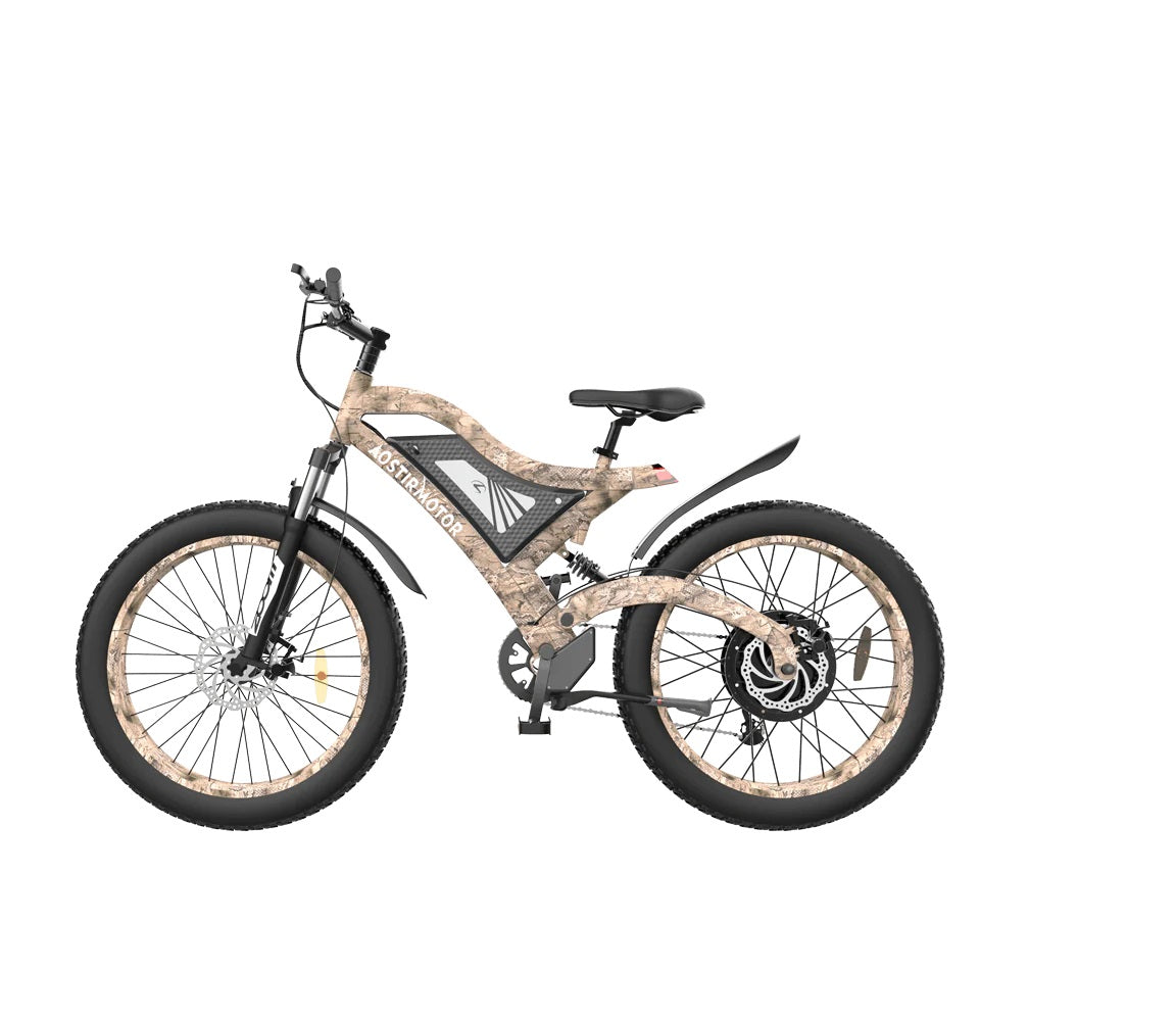 AOSTIRMOTOR S18-1500W Snakeskin Grain Mountain Bike