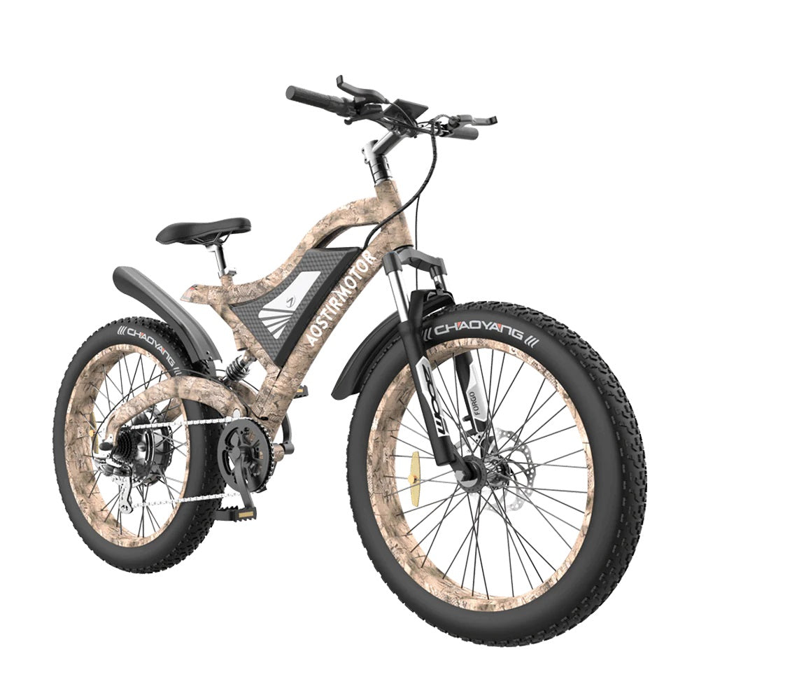 AOSTIRMOTOR S18-1500W Snakeskin Grain Mountain Bike