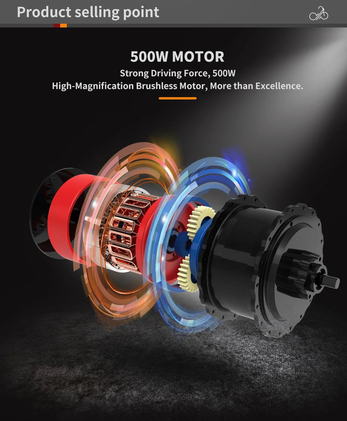 AOSTIRMOTOR G20 Low Step Fat Tire 500W